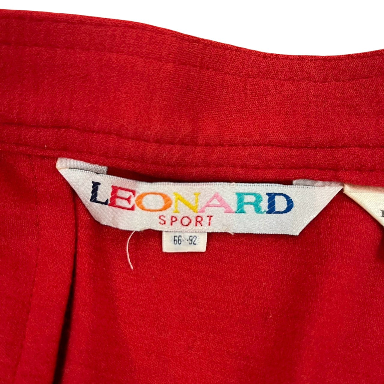 【RC2601-107】LEONARD スカート ウール　レッド　66-92