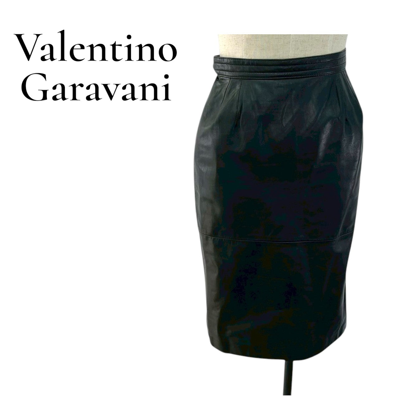 【RC2601-105】valentino garavaniPelle ブラウン　革　ブラック　40