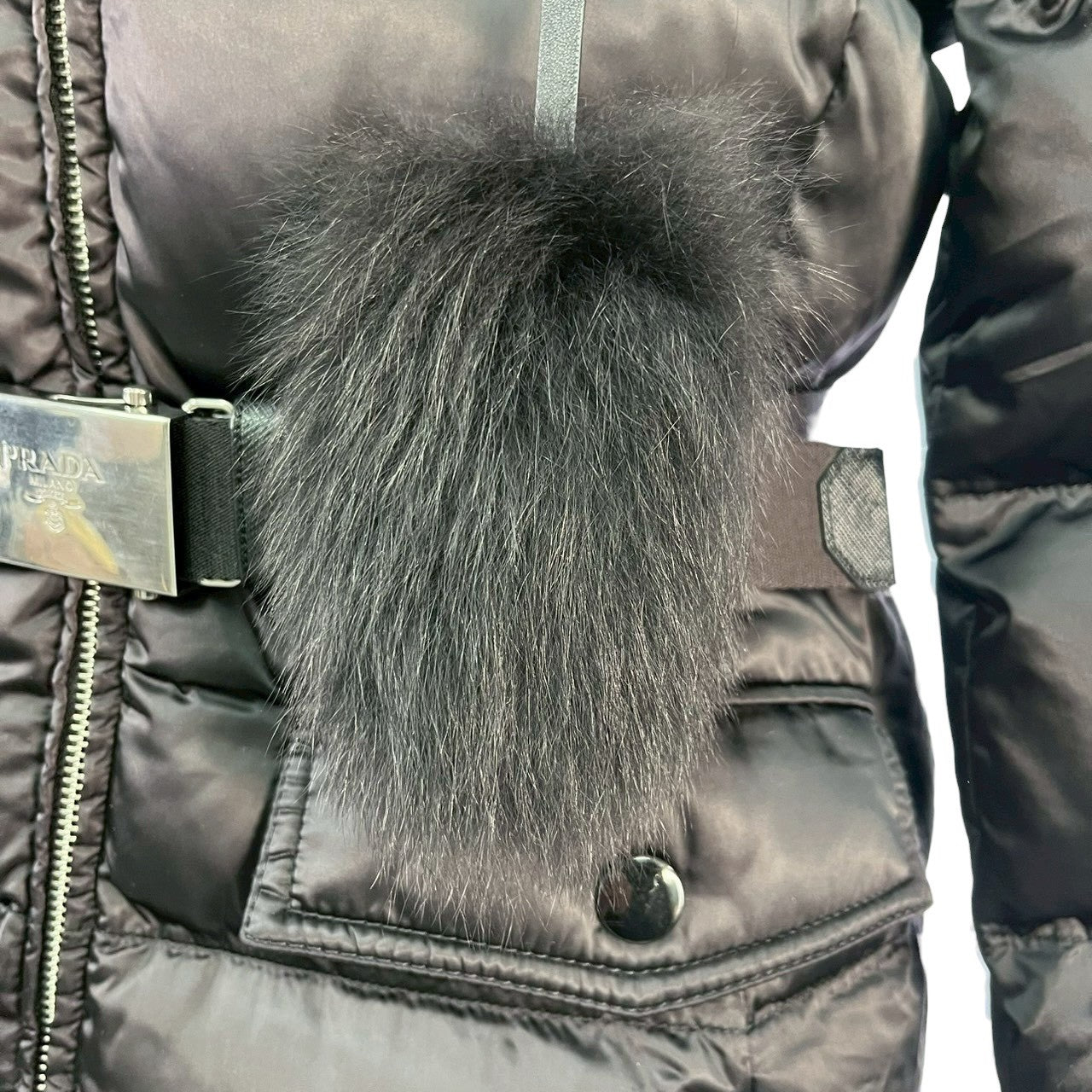 RC2601-115 PRADA ブラック ダウンコート 40