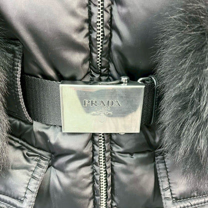 RC2601-115 PRADA ブラック ダウンコート 40