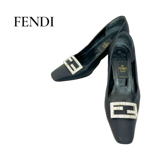【RC2601-410】 FENDI　パンプス　ブラック　34 1/2