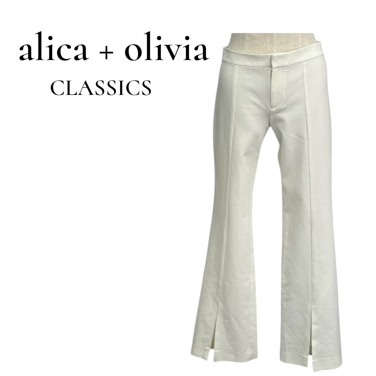 【RC2601-404】aloce+olivia CLASSICS　パンツ　ホワイト　4
