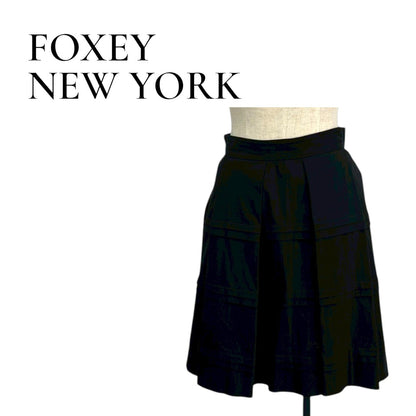 【RC2601-406】FOXEY NEW YORK　スカート　ブラック 40