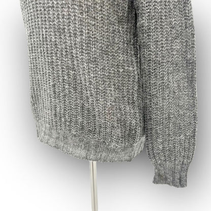 【642-8】MONCLER ニット・セーター A20919025300 97857/ウール/M/レディース/グレー