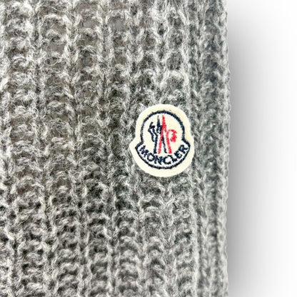 【642-8】MONCLER ニット・セーター A20919025300 97857/ウール/M/レディース/グレー