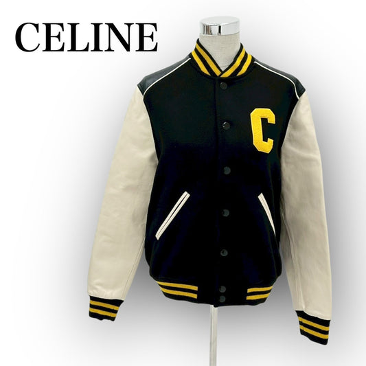 【677-9】CELINE　ジャケットブルゾン　ハンガー　ガーメントバッグ