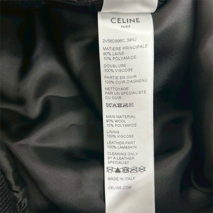【677-9】CELINE　ジャケットブルゾン　ハンガー　ガーメントバッグ
