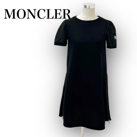 【692-3】MONCLER　ワンピース　ブラック