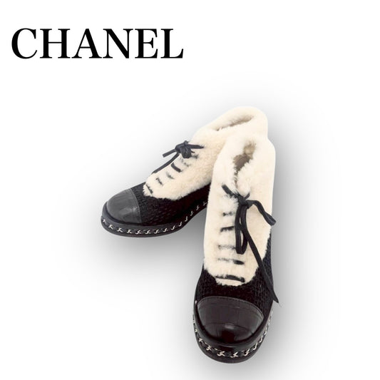 【738-8】CHANEL ブーツ　冬　G32199