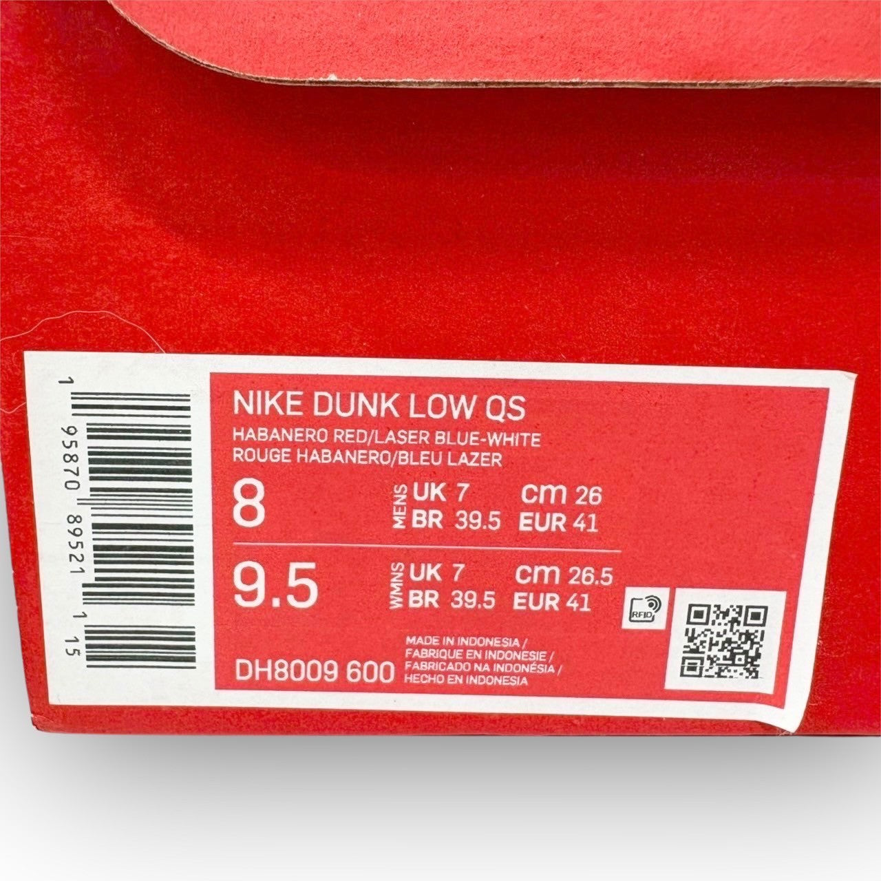 【743-3】NIKE スニーカー/DH8009-600/26/付属品:箱/紐