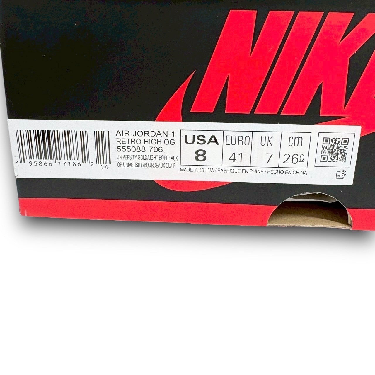 【744-3】NIKE スニーカー/555088-706/26/付属品:箱/紐