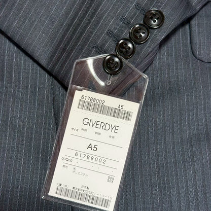 【OG-23】GIVERDYE （ジバルディ）617B8002　ネイビー シャドーストライプツーパンツスーツ　A5