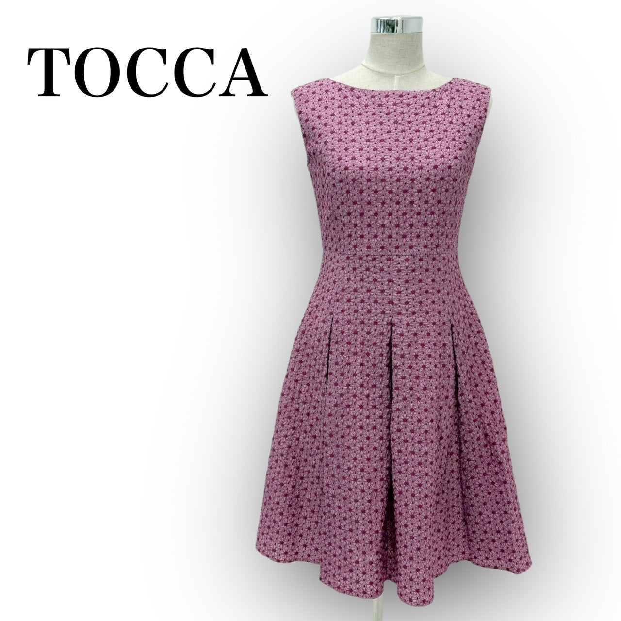 【SRC-26】TOCCA ワンピース 4/レディース/ピンク/花柄/刺繍