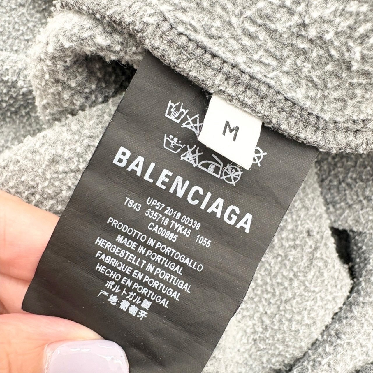 【SRC-41】BALENCIAGA パーカー 535718/コットン/ポリエステル/M