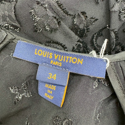 【SRC-2】LOUIS VUITTON　黒　長袖ワンピース　34