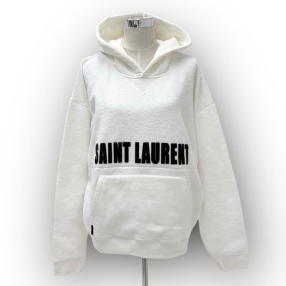 【SRC-3】SAINT LAURENT　白パーカ　Lサイズ