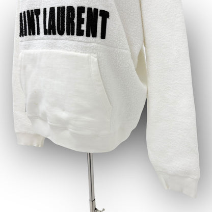 【SRC-3】SAINT LAURENT　白パーカ　Lサイズ
