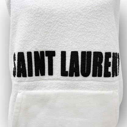 【SRC-3】SAINT LAURENT　白パーカ　Lサイズ