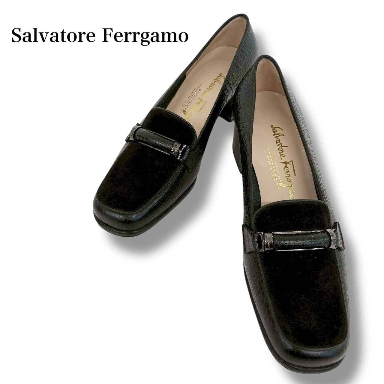 Salvatore Ferragamo パンプス サイズ5 1/2 ブラック