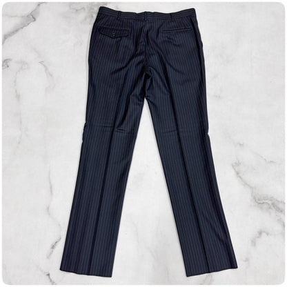 新品 GIVERDYE ジバルディ ストライプ ビジネススーツ ネイビー XL
