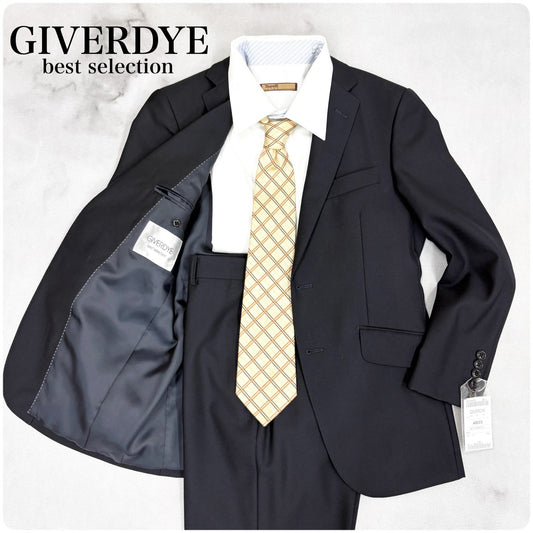 新品 GIVERDYE ジバルディ メンズ ビジネススーツ ネイビー S