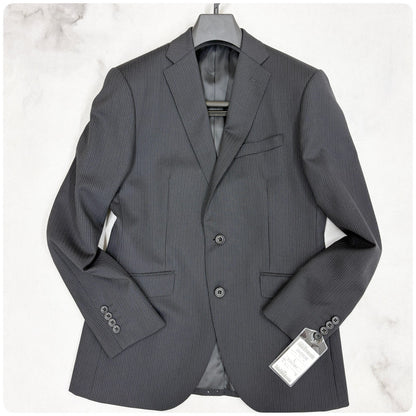 新品 GIVERDYE ジバルディ ストライプ ビジネススーツ ブラック L