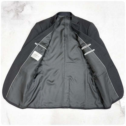 新品 GIVERDYE ジバルディ ストライプ ビジネススーツ ブラック L