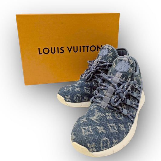 【SCR-76】LOUIS VUITTON スニーカー ファストレーンラインデニム /24/メンズ
