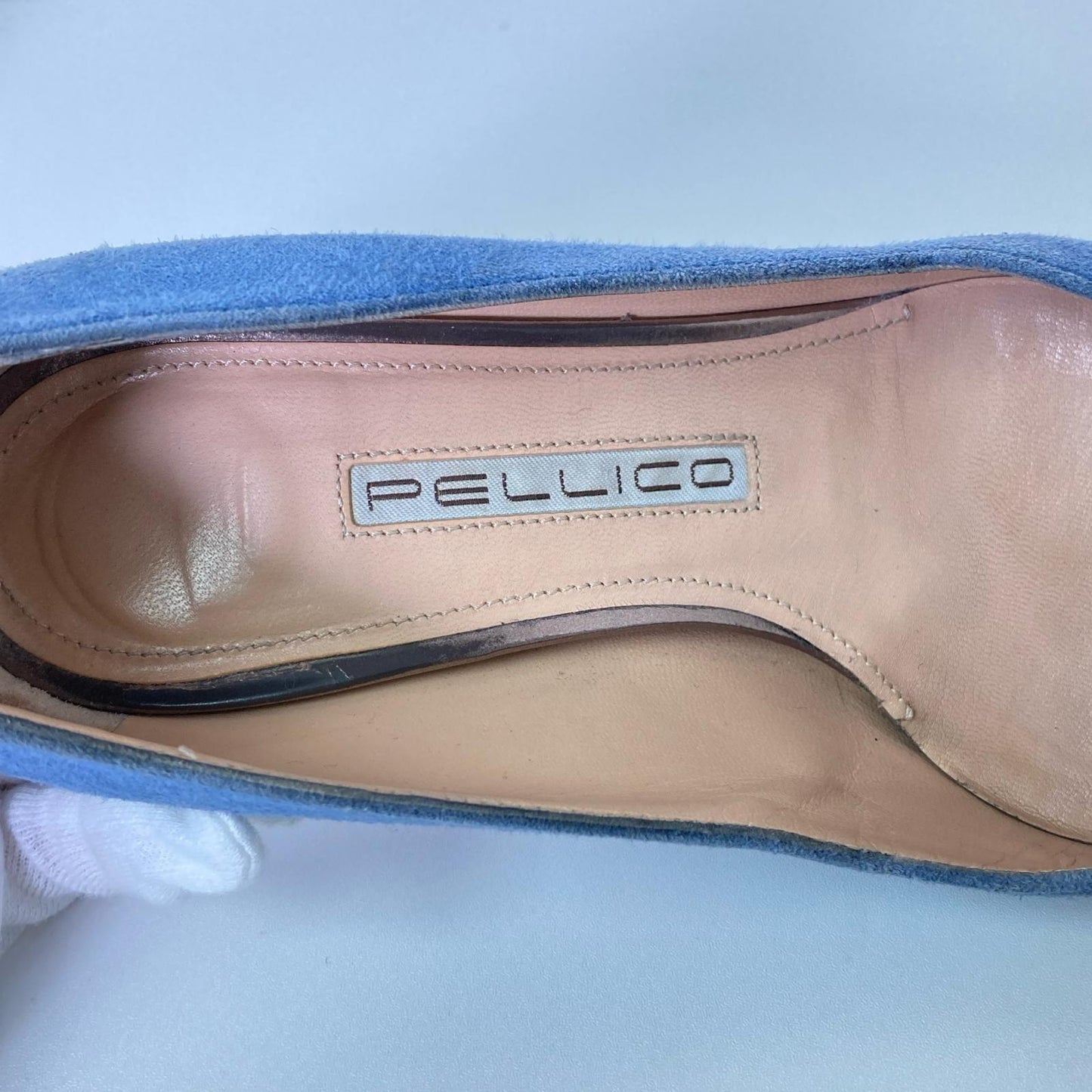 PELLCO ペリーコ　パンプス　ブルー　22cm