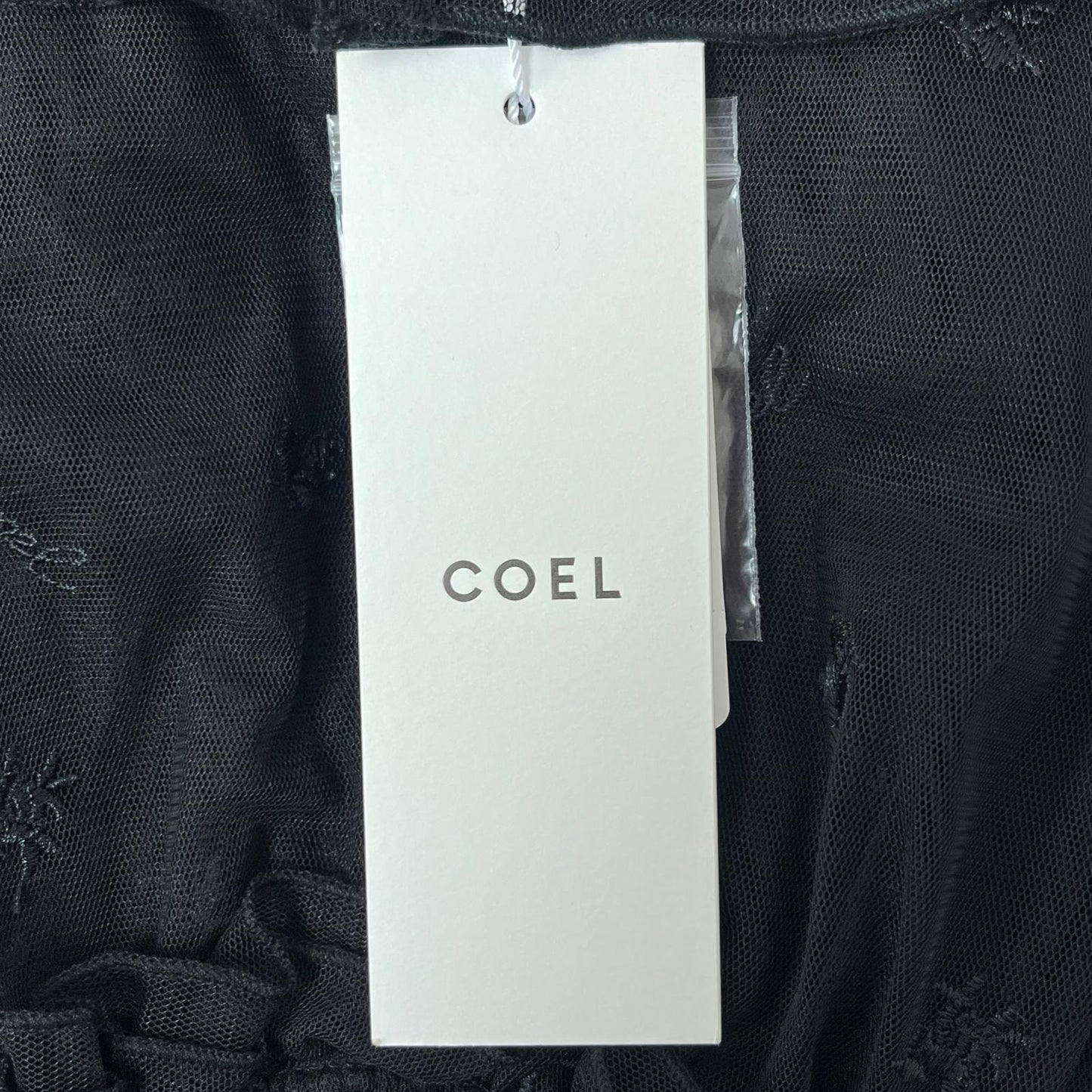 COEL コエル　チュールワンピース　ブラック　38　ヨンア