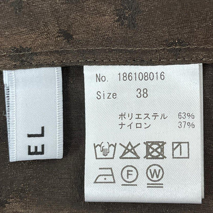 COEL コエル　ギャザーワンピース　ブラウン　38　ヨンア
