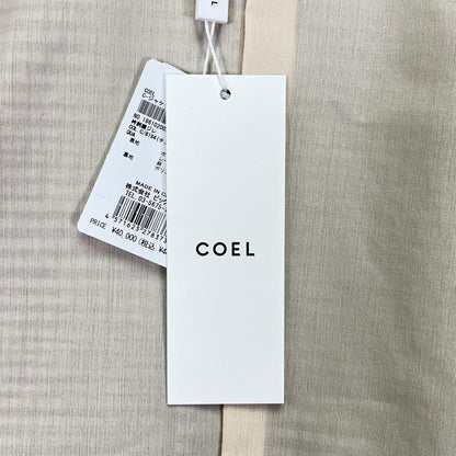 COEL　コエル　トップス　ジレ　刺繡　ブラウン　フリーサイズ　ヨンア