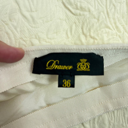 DRAWER　ひざ丈スカート　ホワイト
