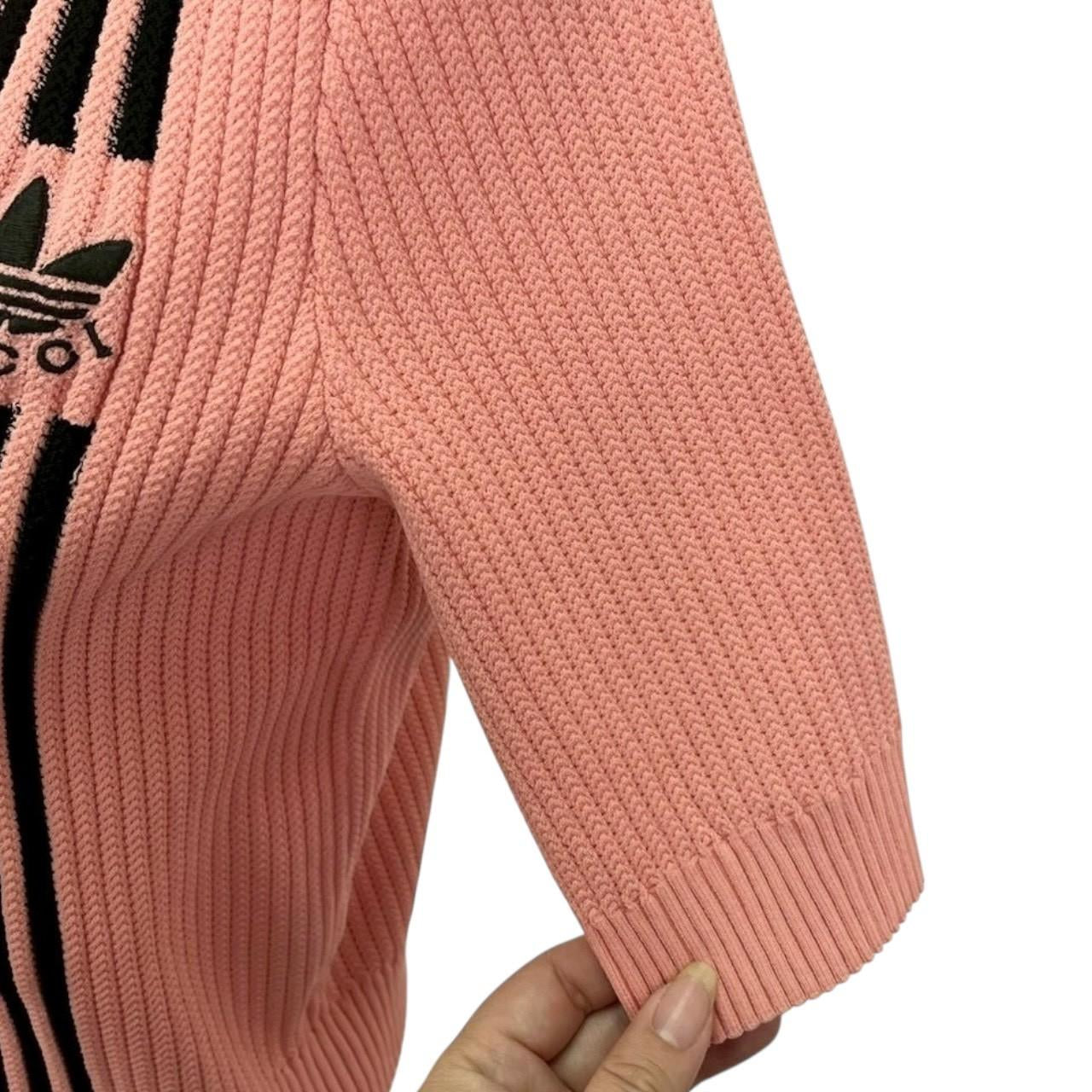 RC2601-125 GUCCI adidas ニット 半袖 ピンク S