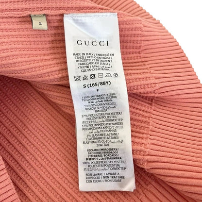 RC2601-125 GUCCI adidas ニット 半袖 ピンク S