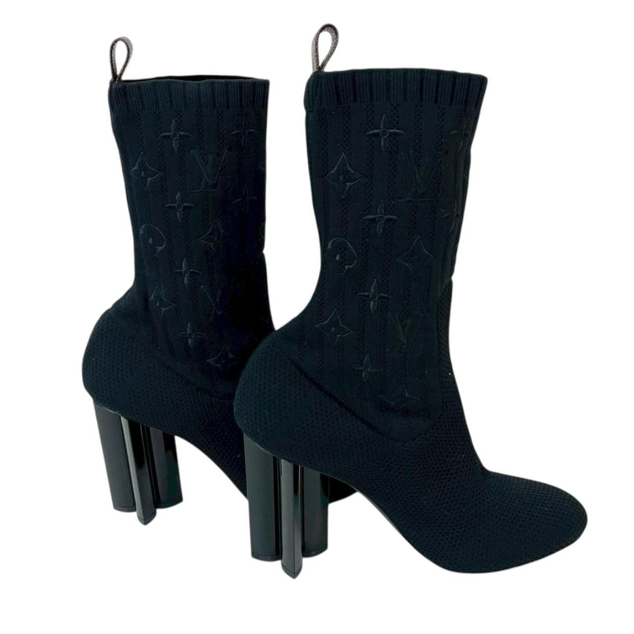 RC2601-203 Louis Vuitton シルエット アンクルブーツ ブラック 36