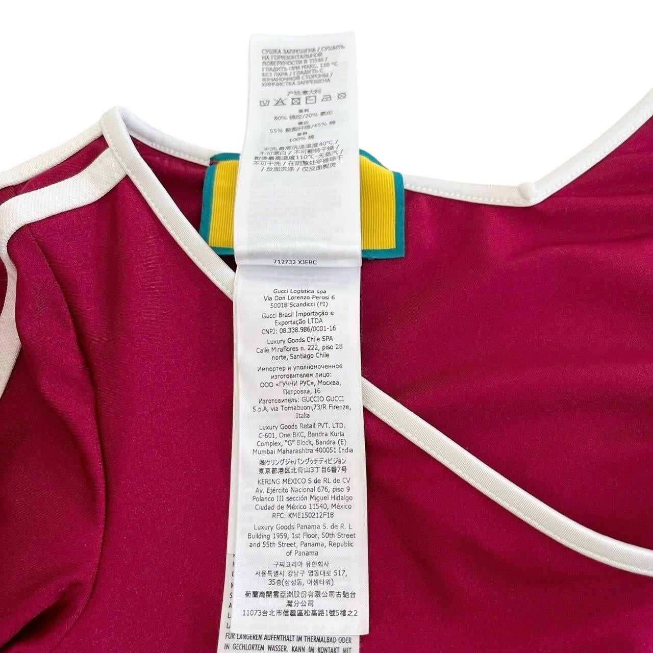 RC2601-124 GUCCI adidas ボディスーツ レッド