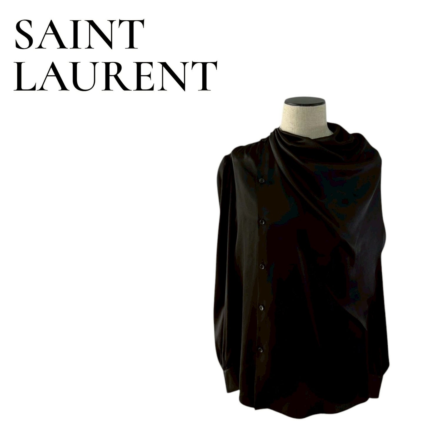 RC2601-94 SAINT LARENT ブラウス ブラック メンズ