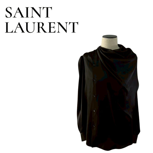 RC2601-94 SAINT LARENT ブラウス ブラック メンズ