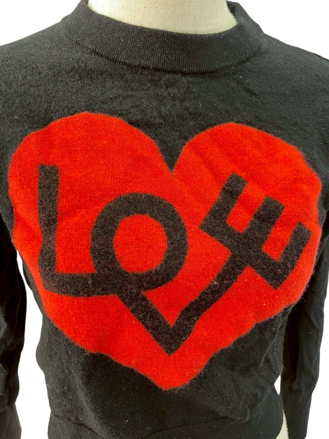 RC2601-99 katesspade ニット ハート ブラック XS