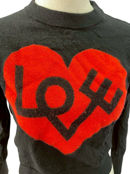 RC2601-99 katesspade ニット ハート ブラック XS