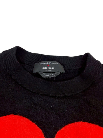 RC2601-99 katesspade ニット ハート ブラック XS