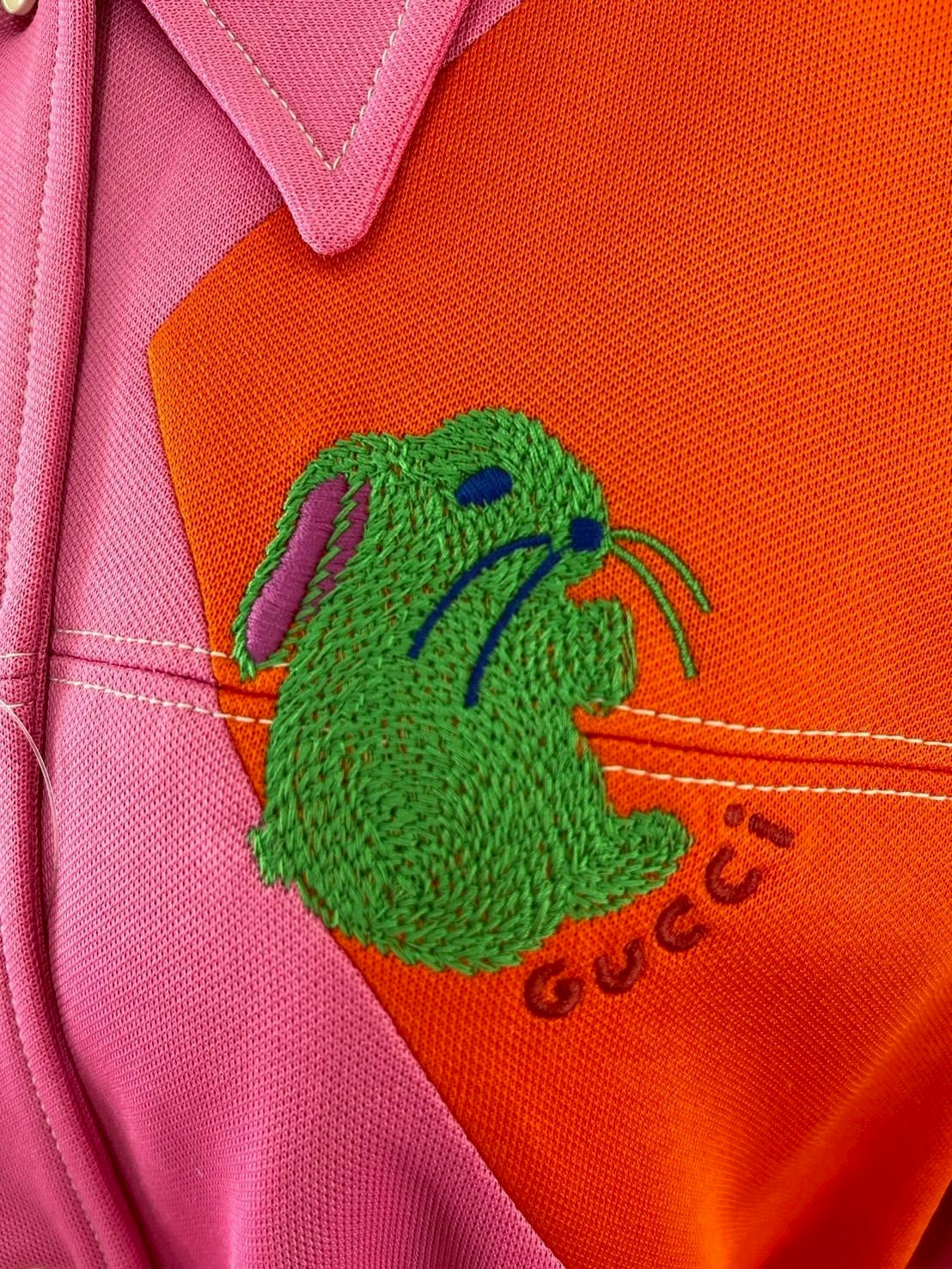 GUCCI ジャケット・ブルゾン 723531 XJE27 5887ツートーン ラビット 刺繍入り