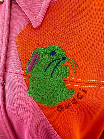 GUCCI ジャケット・ブルゾン 723531 XJE27 5887ツートーン ラビット 刺繍入り