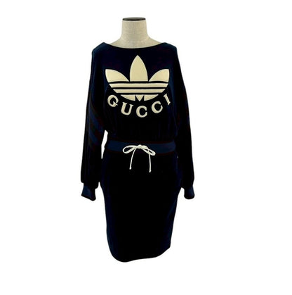 RC2601-87 GUCCI×adidas ワンピース ネイビー695679 XJEC9/XXS