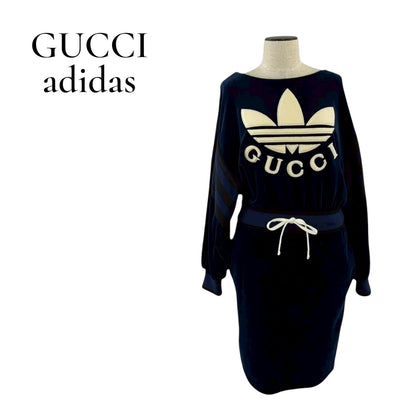 RC2601-87 GUCCI×adidas ワンピース ネイビー695679 XJEC9/XXS