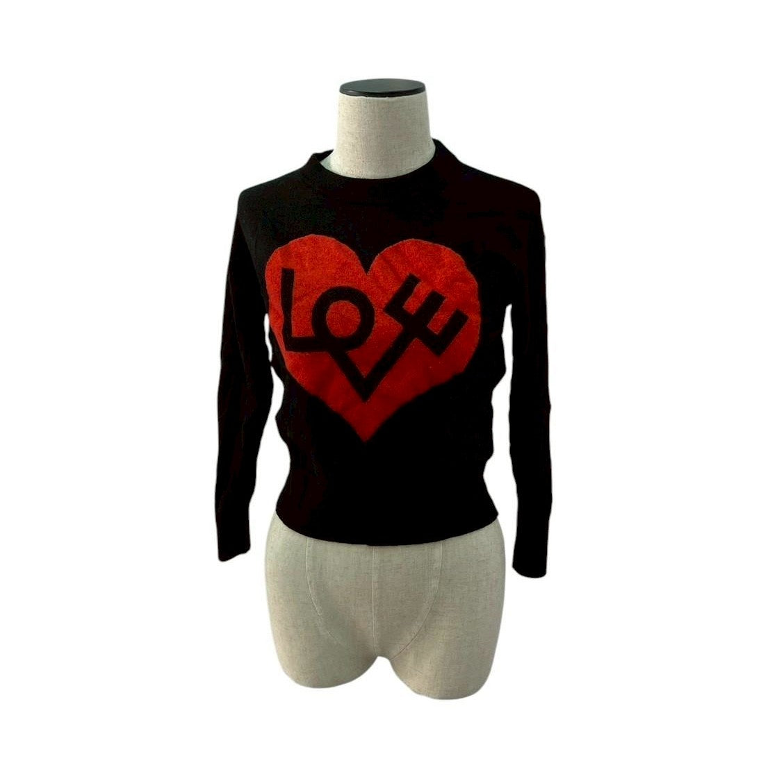 RC2601-99 katesspade ニット ハート ブラック XS