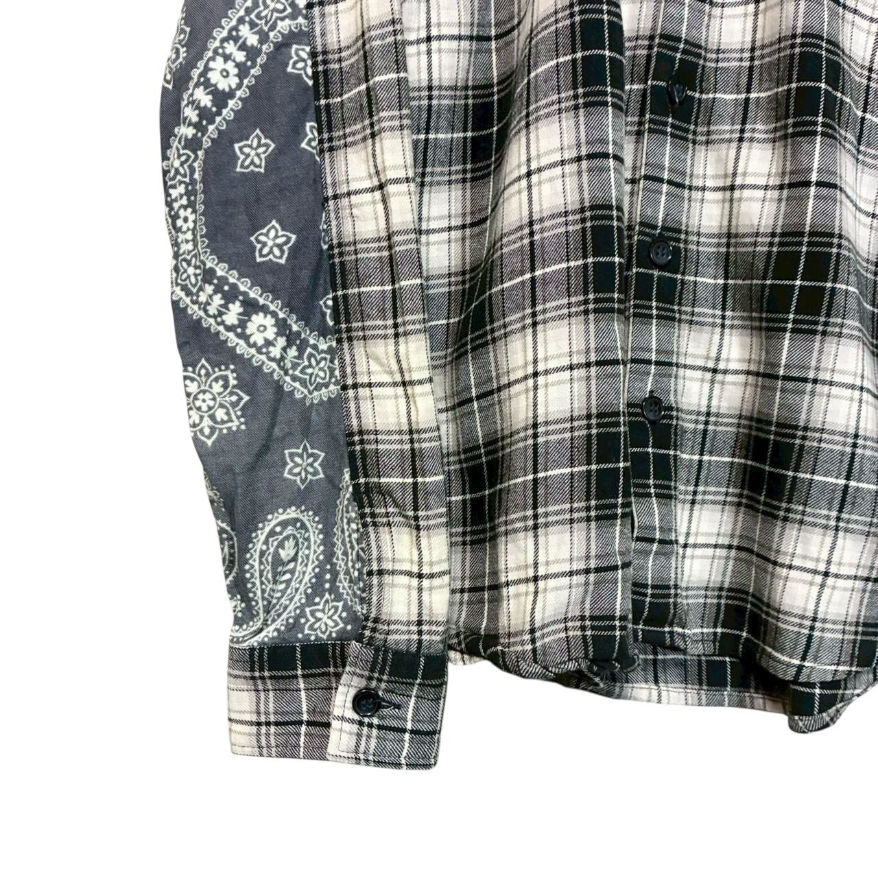 RC2601-804 WHIZLIMITED チェック シャツ ホワイト ブラック メンズ