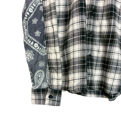 RC2601-804 WHIZLIMITED チェック シャツ ホワイト ブラック メンズ