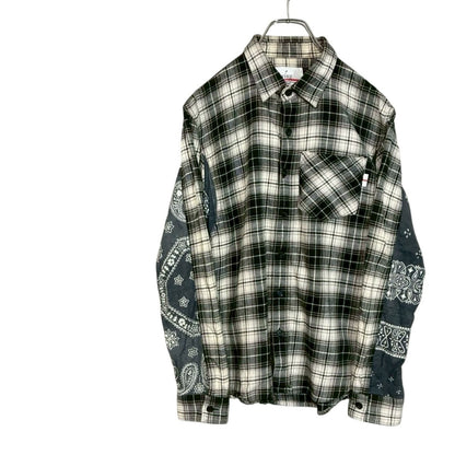 RC2601-804 WHIZLIMITED チェック シャツ ホワイト ブラック メンズ